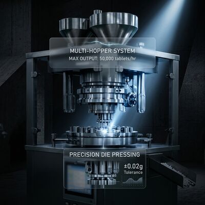 Speed Tablet Press Machine GZPK-65/71 High Output 462000 pcs/h Automatic Tablet Weight Control BB BBS Tooling 협력 업체